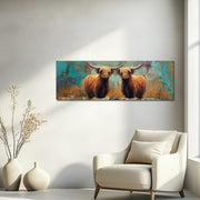 Schotse Hooglanders Panorama