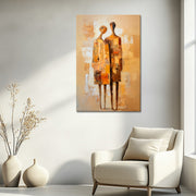 Samen silhouetten kunst