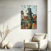 Die Windmühle in Amsterdam - Monet