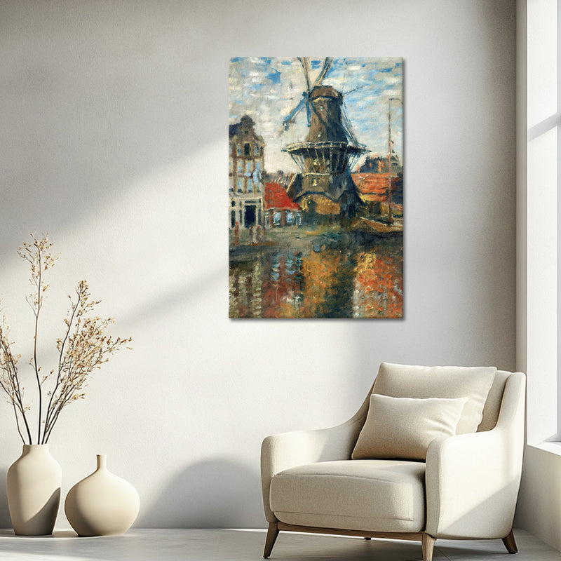 Die Windmühle in Amsterdam - Monet