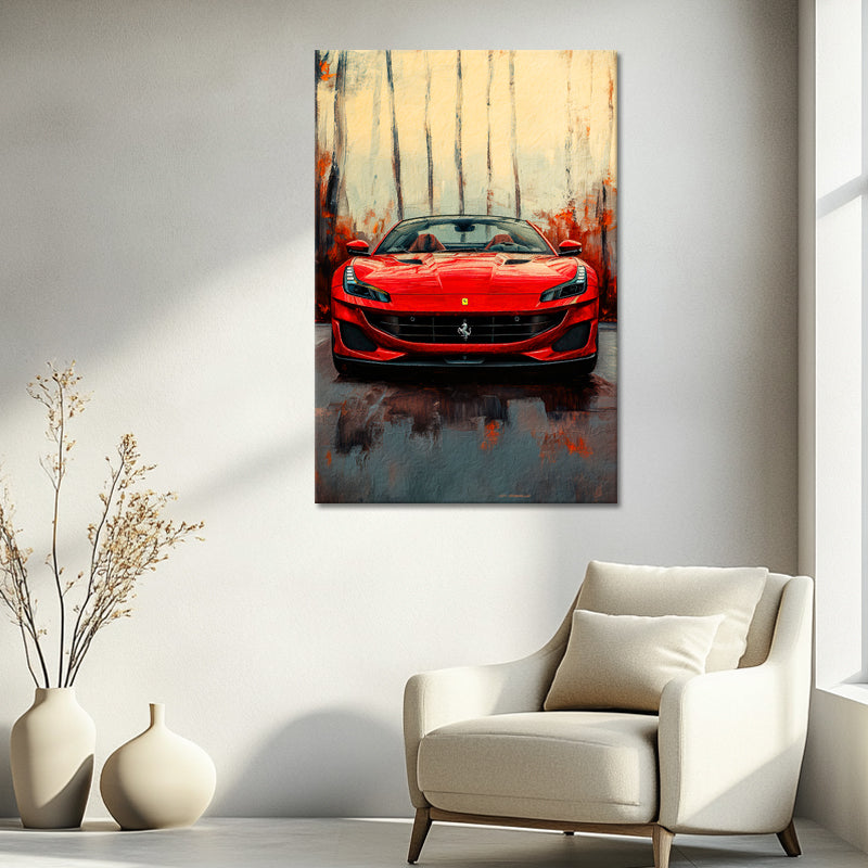 Gemälde Ferrari Portofino
