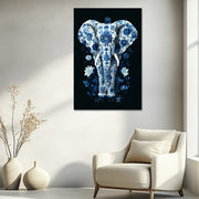 Elefant in Delfter Blau
