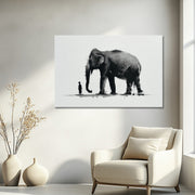 Junge mit Elefant II