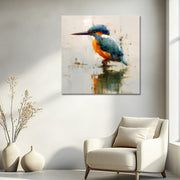 Eisvogel auf Wasser