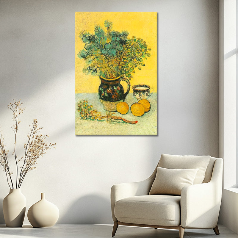 Majolica Jug with Wildflowers- Van Gogh