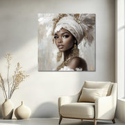 Afrikaanse Vrouw In Wit