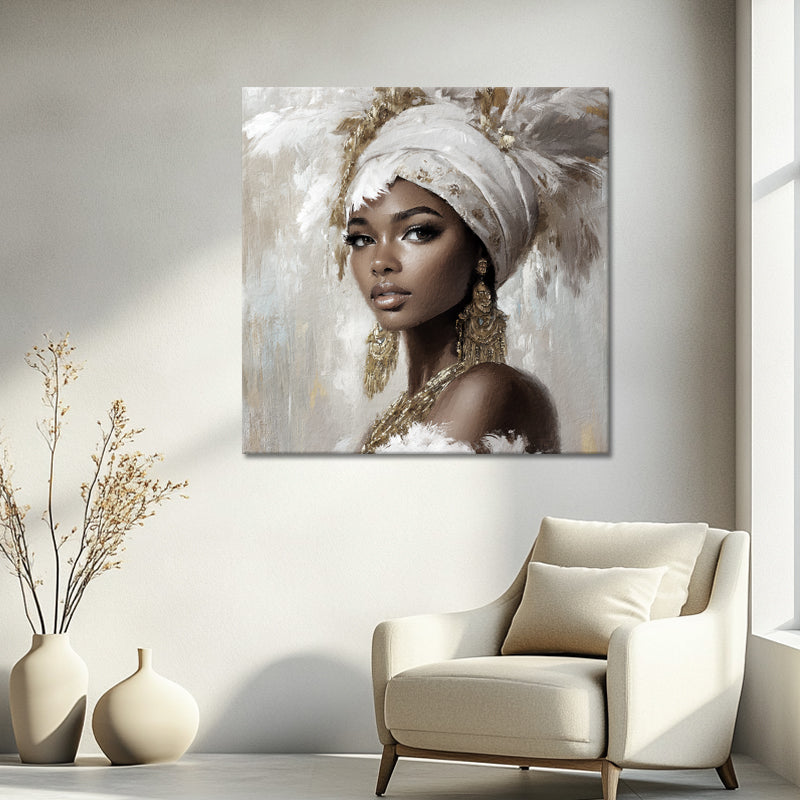 Afrikaanse Vrouw In Wit