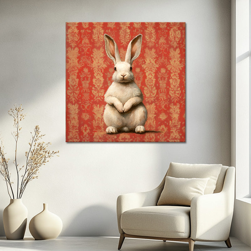 Kaninchen im Vintage-Stil