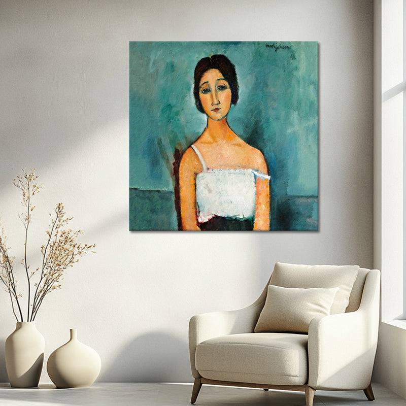 Porträt der brünetten Frau Christina – Amedeo Modigliani
