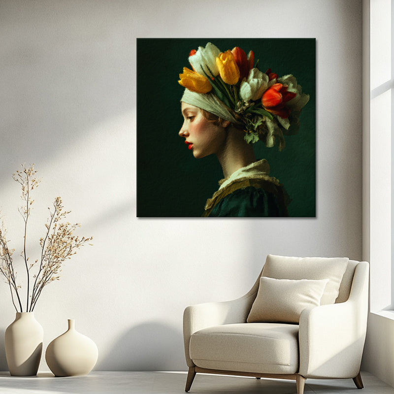 Vrouw met Tulpen