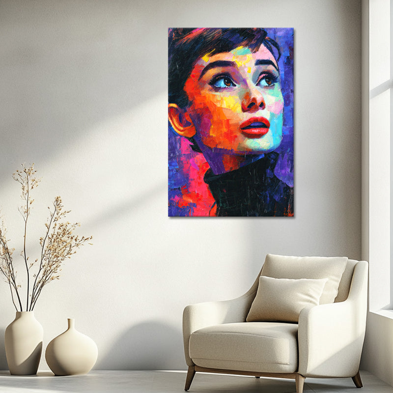 Schilderij Audrey Hepburn
