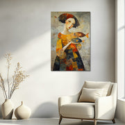 Vrouw en Vis Kunst