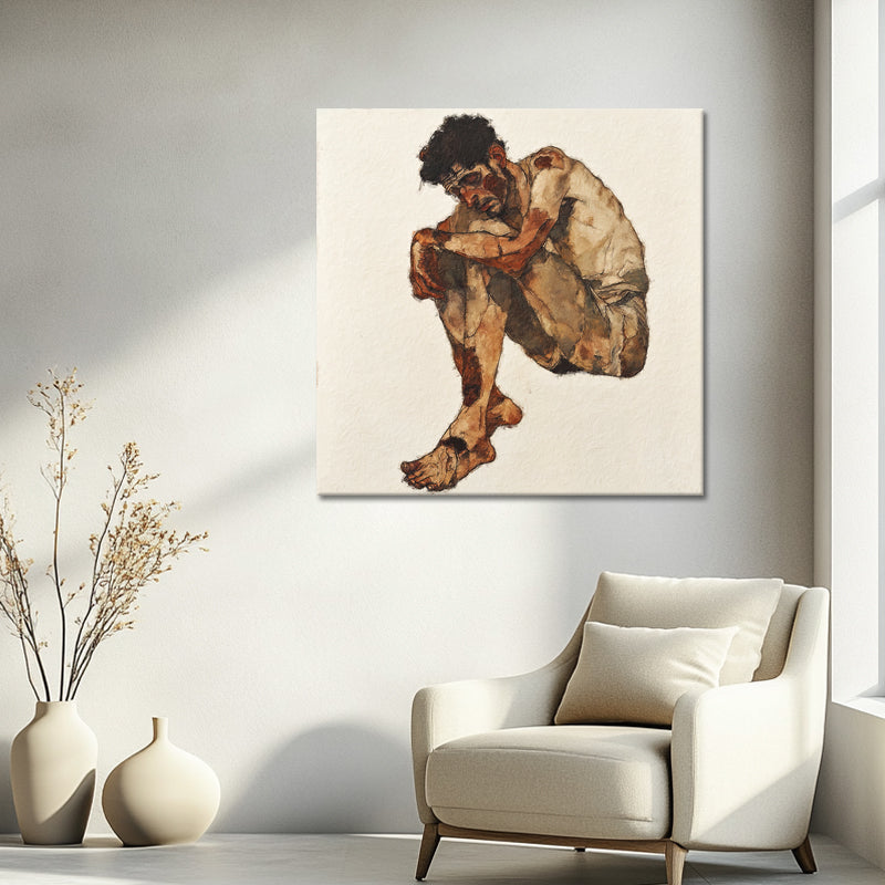 Expressives Porträt – Egon Schiele (Inspiration)