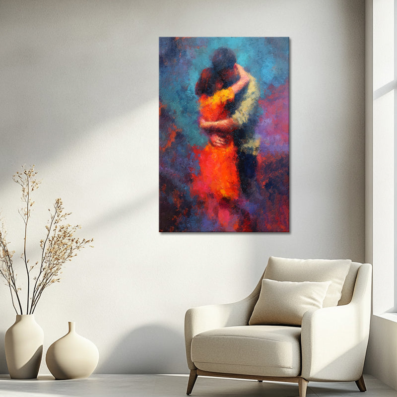 Man en Vrouw Abstract