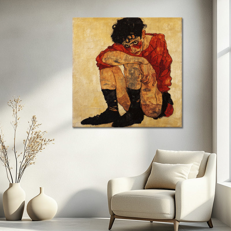 Einsamkeit III - Egon Schiele (Inspiration)