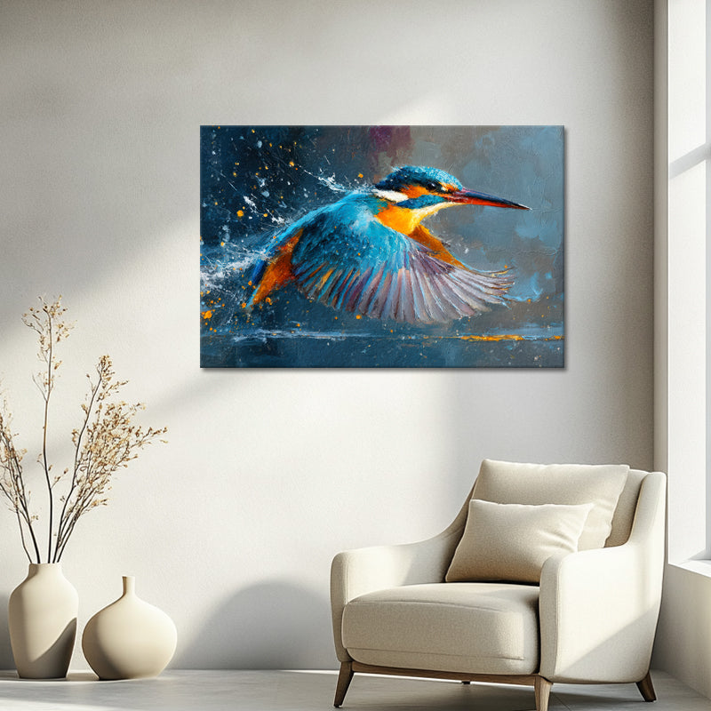 Farbenfroher Eisvogel