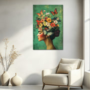 Frida Kahlo met vlinders