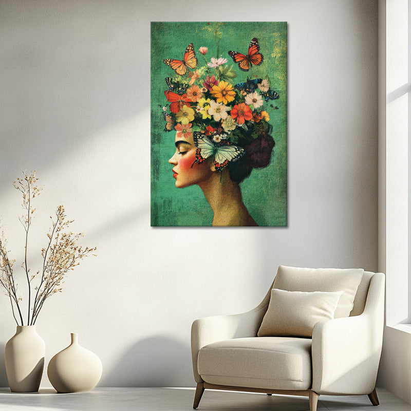 Frida Kahlo met vlinders