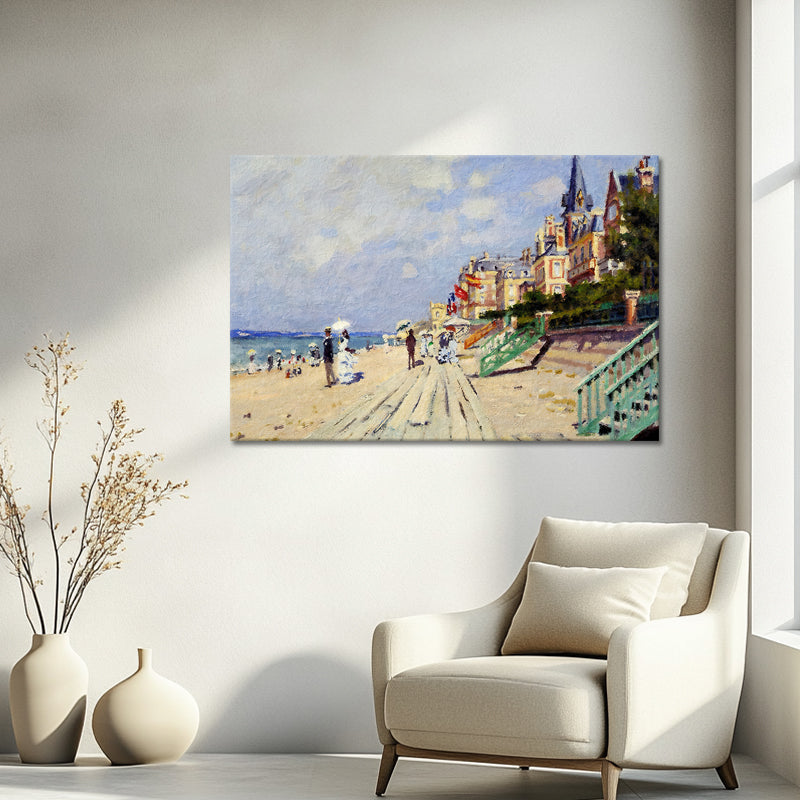 Die Strandpromenade von Trouville – Claude Monet