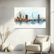 Erasmusbrücke Rotterdam Kunst