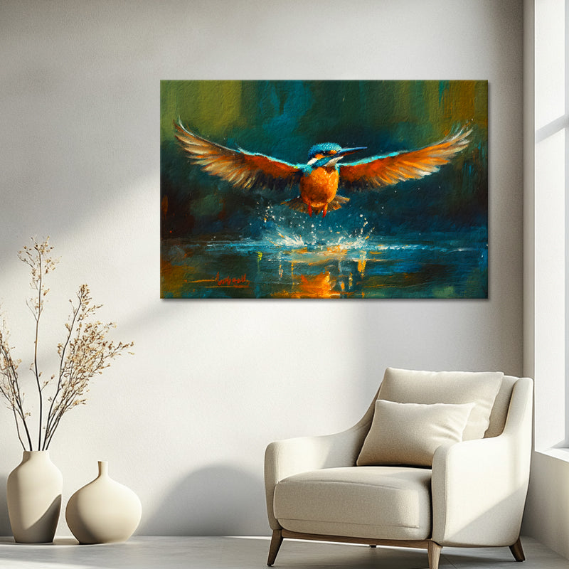 Gemälde Eisvogel III