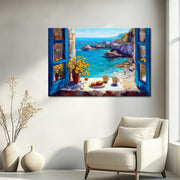 Rustgevend interieur aan zee