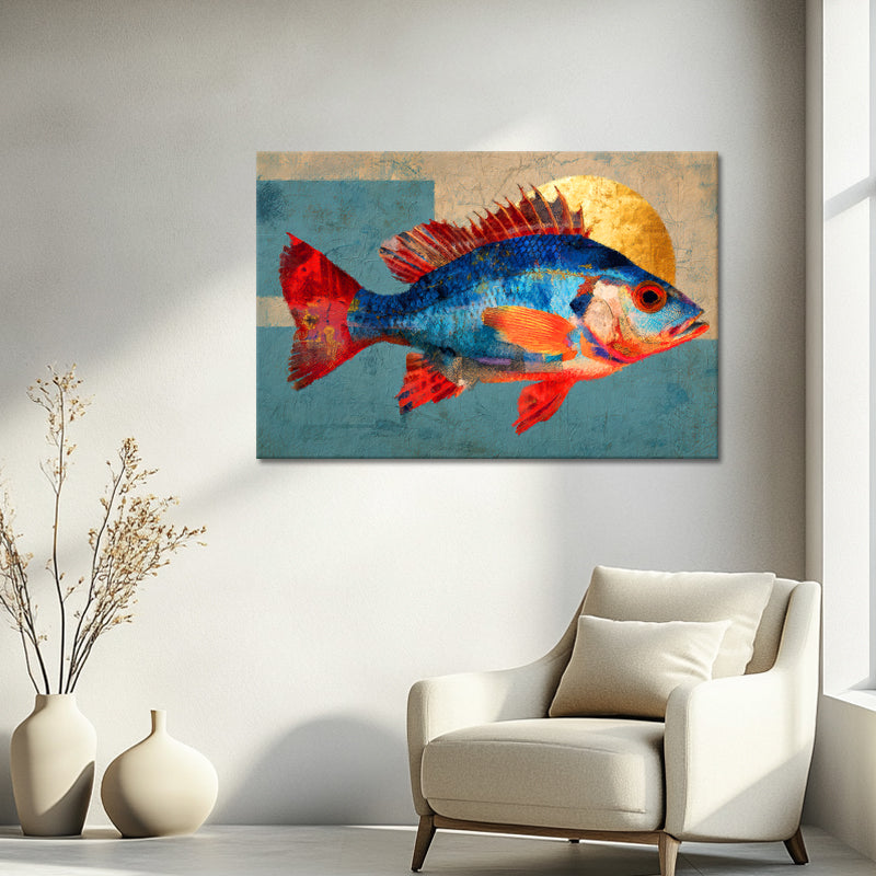 Abstraktes Fisch-Kunstwerk