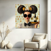 Modische Frau im Louis-Vuitton-Stil II