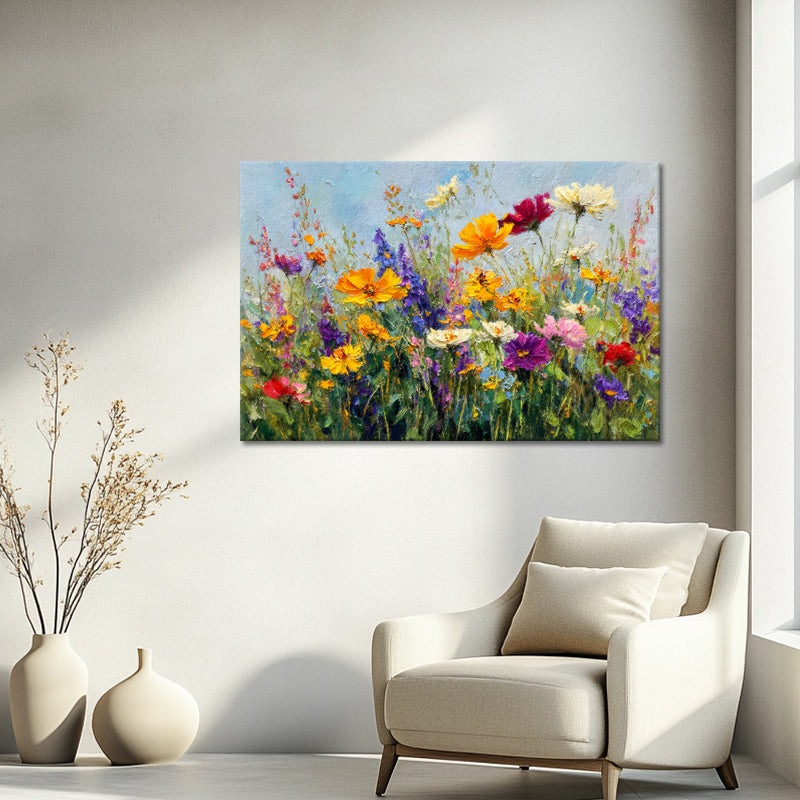 Veld vol bloemen art