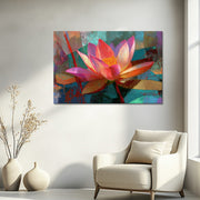 Abstract lotus bloem