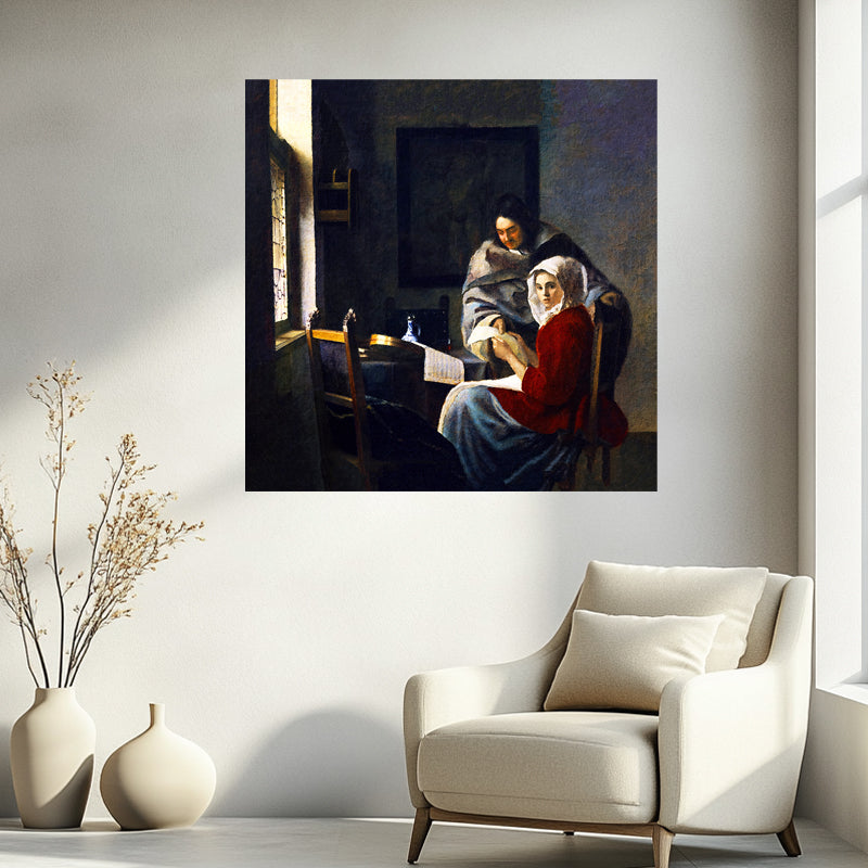 Unterbrechung der Musik - Johannes Vermeer