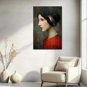 Vrouw Kolibrie Kunstwerk