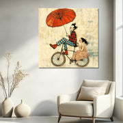 Koppel op fiets