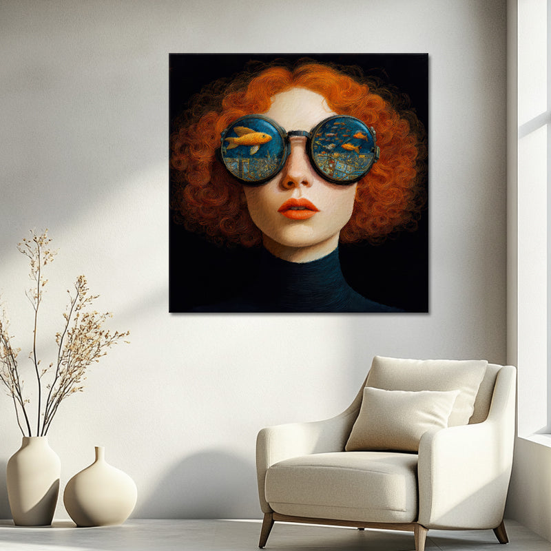 Schilderij Vrouw met Rood Haar