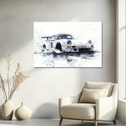 Zwart wit Porsche