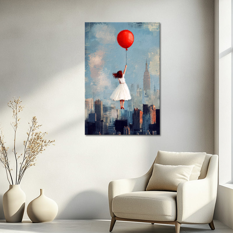 Mädchen mit Ballon Gemälde I