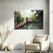 Stille Brücke über Wasser