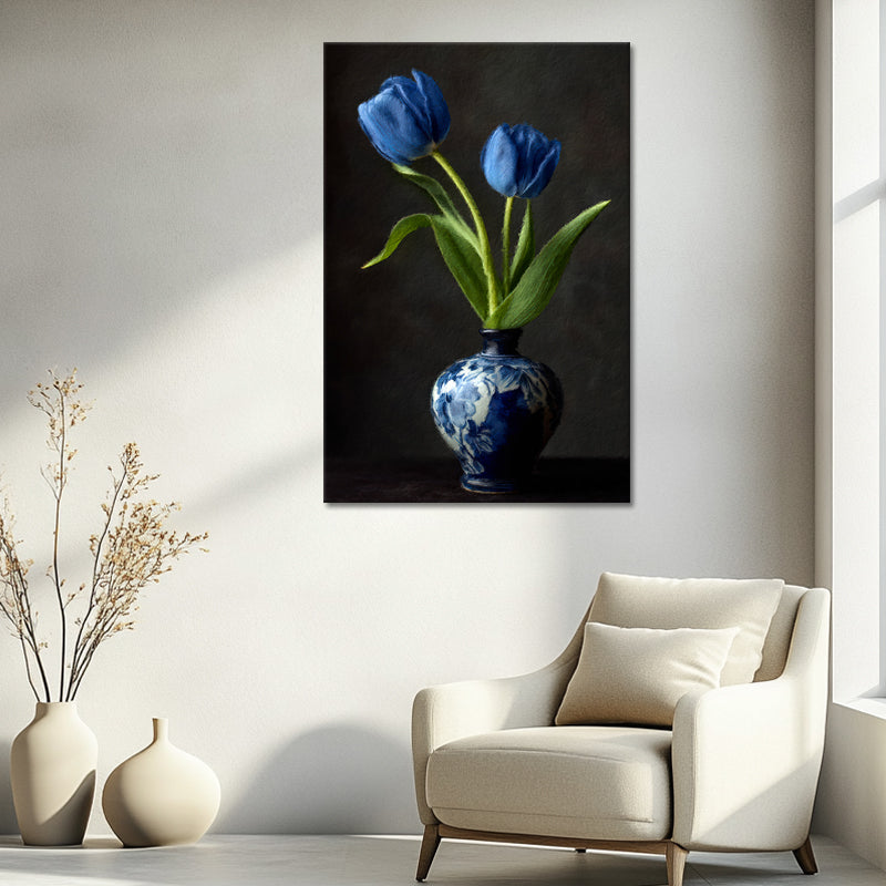 Twee Blauwe Tulpen