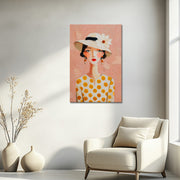 Vrouw portret hoed