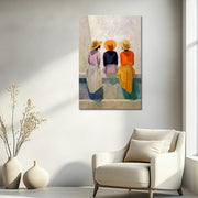 Drie vrouwen met brede hoeden III