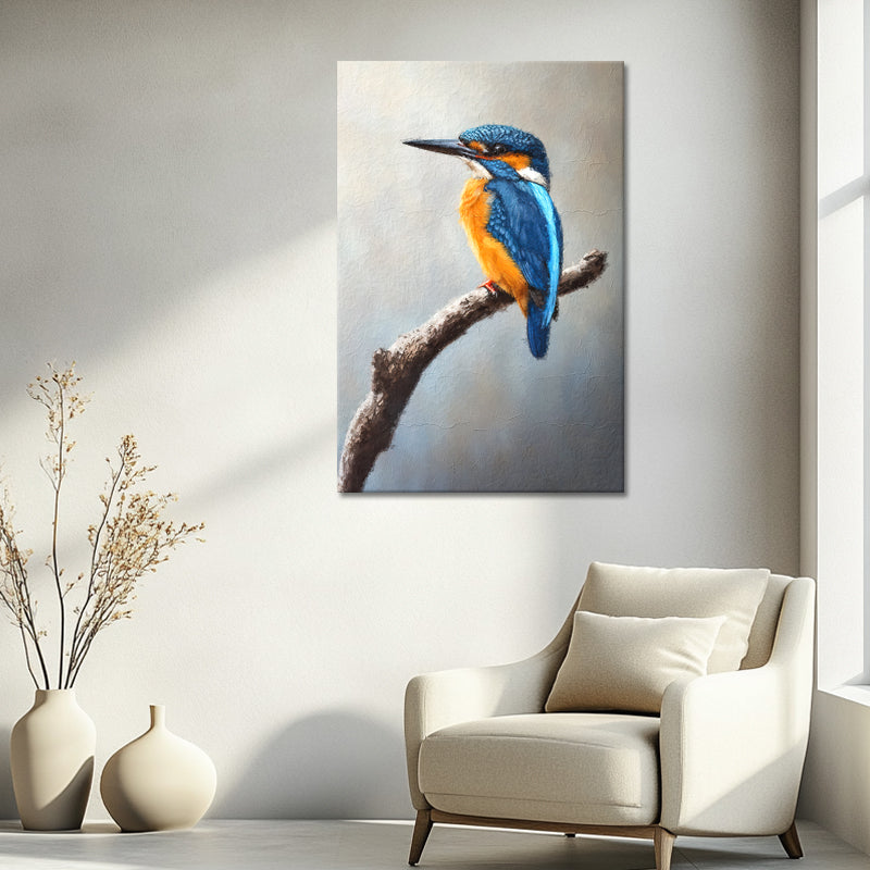 Eisvogel-Gemälde Kunst
