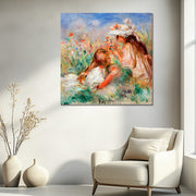 Meisjes in het Gras - Pierre-Auguste Renoir
