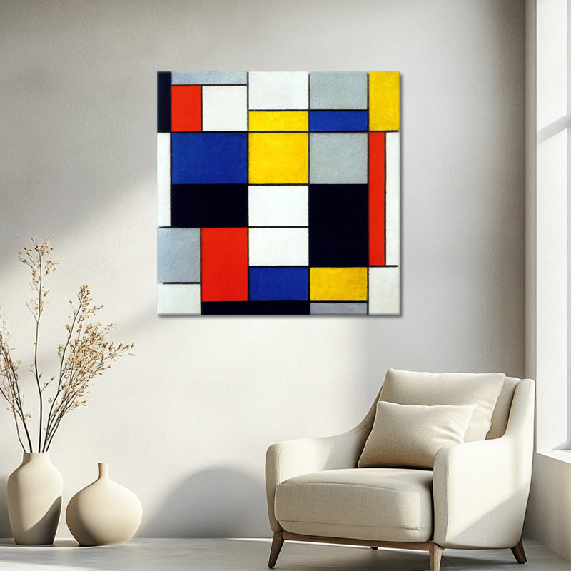 de 7 Kleurcontrasten II - Piet Mondriaan