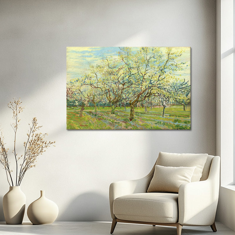 Boomgaard met bloeiende pruimenbomen - Van Gogh