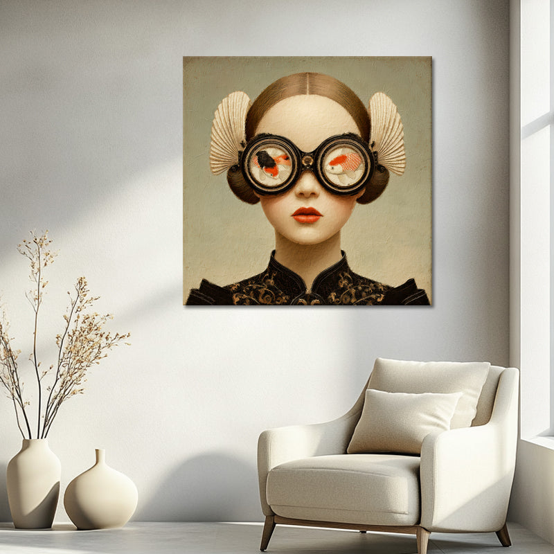 Surrealistische Frau