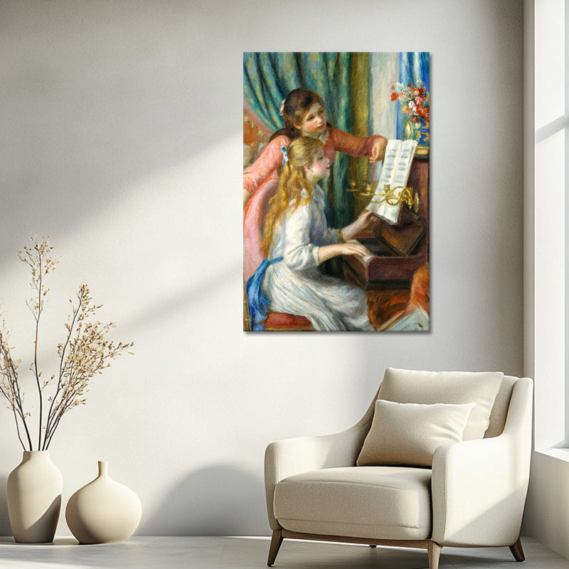 Twee jonge meisjes aan de piano - Auguste Renoir