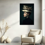 Surreëel Portret Vrouw Vis