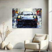 Abstract Zwart Porsche