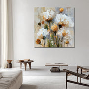 Blumen in Beigetönen