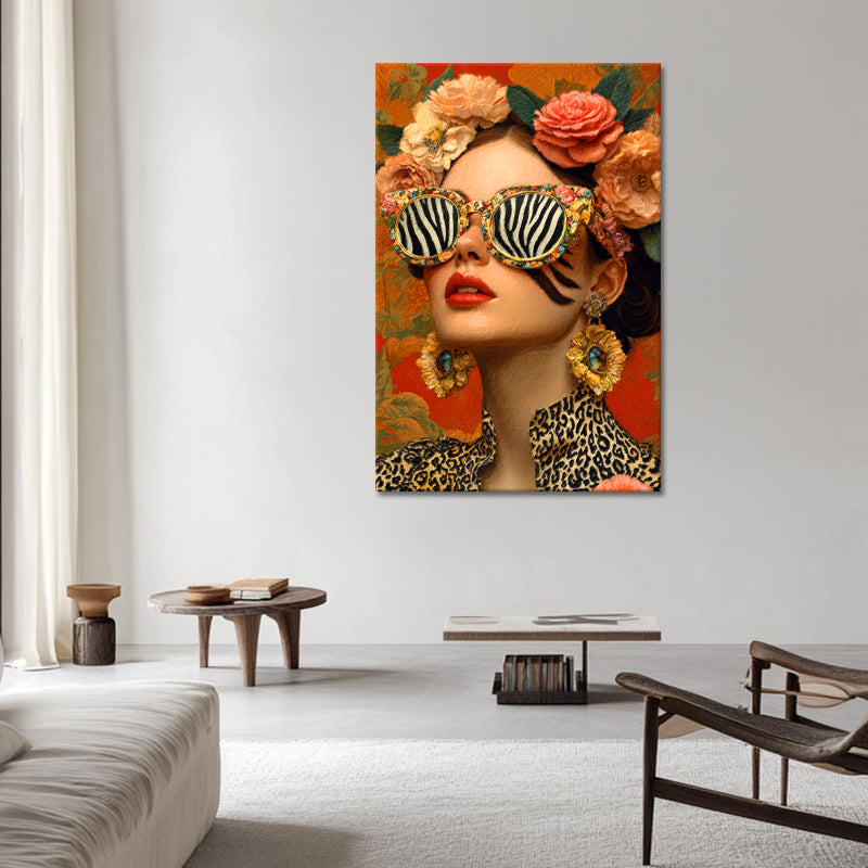 Frau Blumen Brille